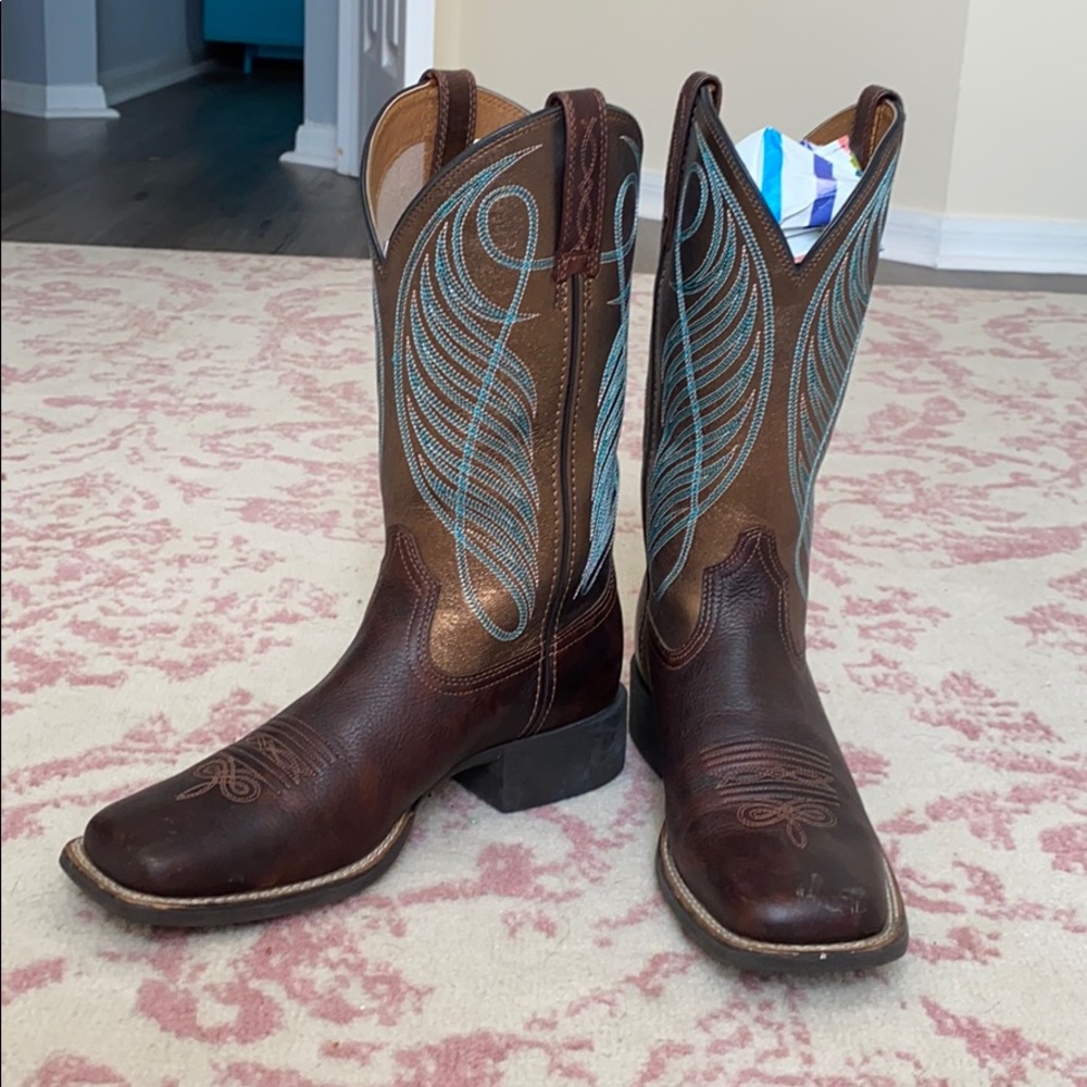 Metallic Ariat Boots